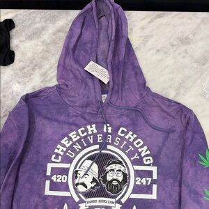 Purple Cheech & Chong Hoodie size Xl